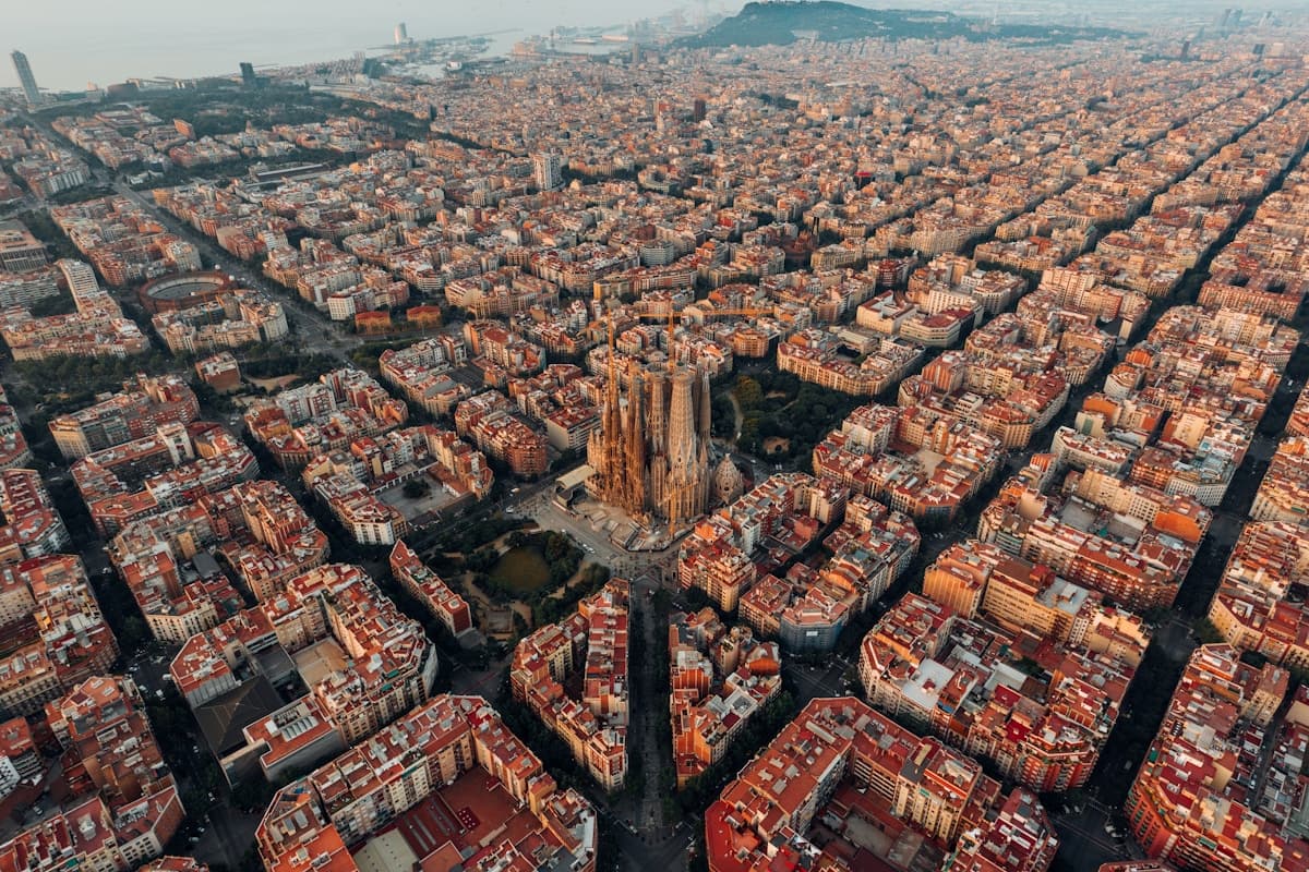 Barcelona architecture and streets